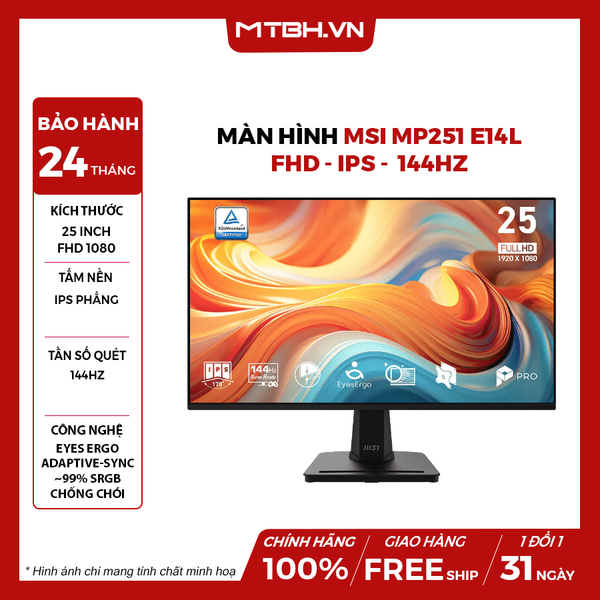 MÀN HÌNH MSI MP251 E14L 24.5