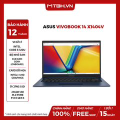 LAPTOP ASUS VIVOBOOK 14 X1404V CORE 5-120U | 8GB RAM | 256GB SSD | 14