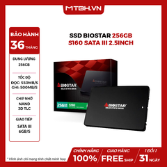 SSD Biostar 256GB S160 Sata III 2.5inch