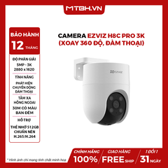 CAMERA EZVIZ H8C Pro 3K (5MP/ XOAY 360 ĐỘ/ NGOÀI TRỜI/ ĐÀM THOẠI 2 CHIỀU)