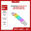 Dây cáp nguồn nối dài Coolmoon Aosor GPU-28 Led ARGB | 2x8 pin, kèm HUB khiển SK3