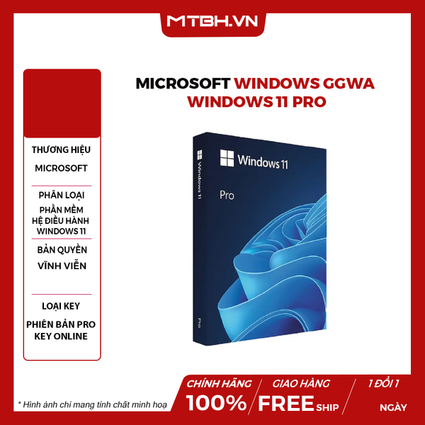 Phần mềm Microsoft Windows GGWA - Windows 11 Pro -Legalization Get Genuine