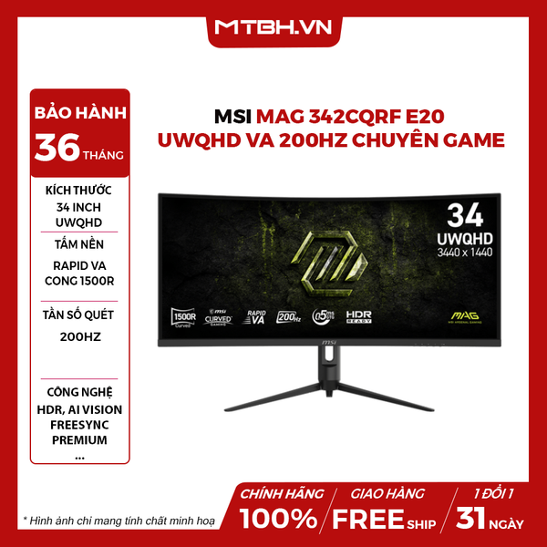 MÀN HÌNH MSI MAG 342CQRF E20 34