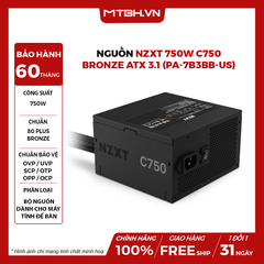 NGUỒN NZXT 750w C750W BRONZE ATX 3.1 (PA-7B3BB-US)