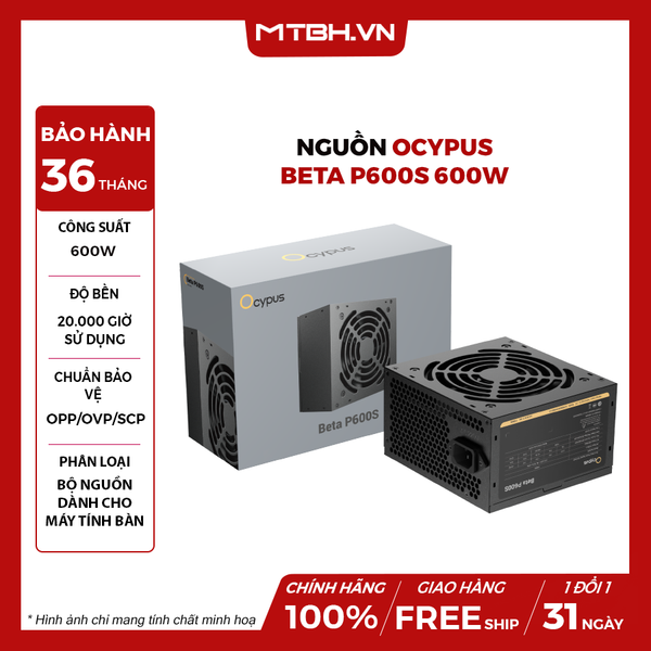 Nguồn Ocypus Beta P600S 600w