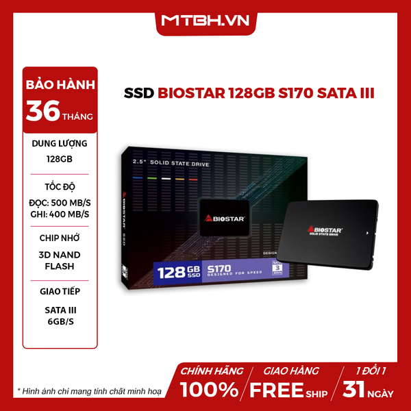 SSD BIOSTAR 128GB S170 SATA III