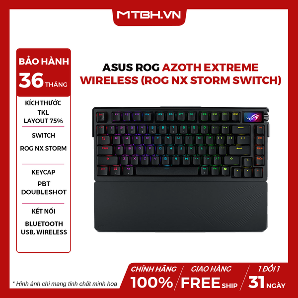 Bàn Phím Cơ ASUS ROG Azoth Extreme Wireless (ROG NX Storm Switch)