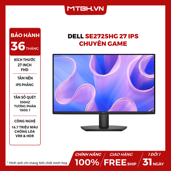 MÀN HÌNH DELL 27 SE2725HM 27 IPS FHD 100Hz 5ms