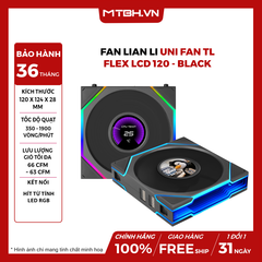 FAN Lian Li Uni Fan TL FLEX LCD 120 - BLACK