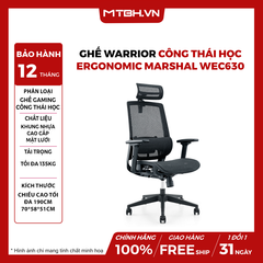Ghế WARRIOR công thái học ergonomic Marshal WEC630