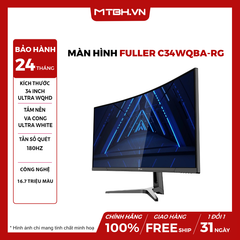 Màn hình Fuller C34WQBA-RG | 34 inch, Ultra WQHD, 180Hz, VA, 21:9