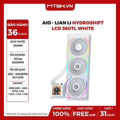 Tản nhiệt nước Lian Li HydroShift LCD 360TL White