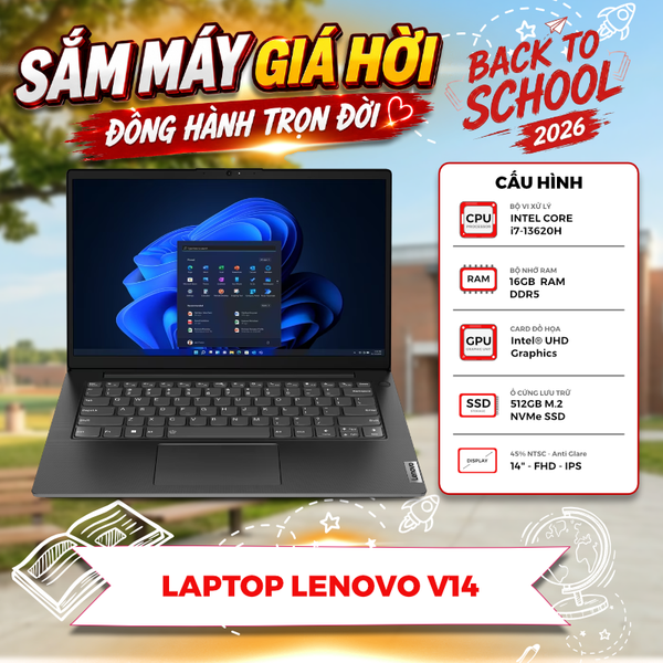 LAPTOP LENOVO V14 G4 IRU CORE i7-13620H | 16GB RAM | 512GB SSD | 14