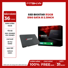 SSD Biostar 512GB S160 Sata III 2.5inch