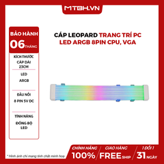Cáp Leopard Trang Trí PC Led Argb 8Pin CPU, VGA