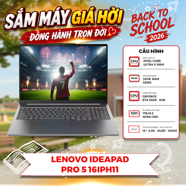 Laptop Lenovo IdeaPad Pro 5 16IPH11 Core Ultra 9 386H | RTX 5050 8GB | RAM 32GB | SSD 1TB | 16