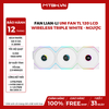 FAN Lian-Li UNI Fan TL 120 LCD Wireless Triple ( Bộ 3 fan ) WHITE - Ngược