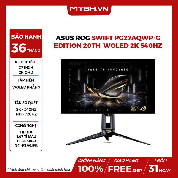 MÀN HÌNH ASUS ROG Swift PG27AQWP-G Edition 20th 27
