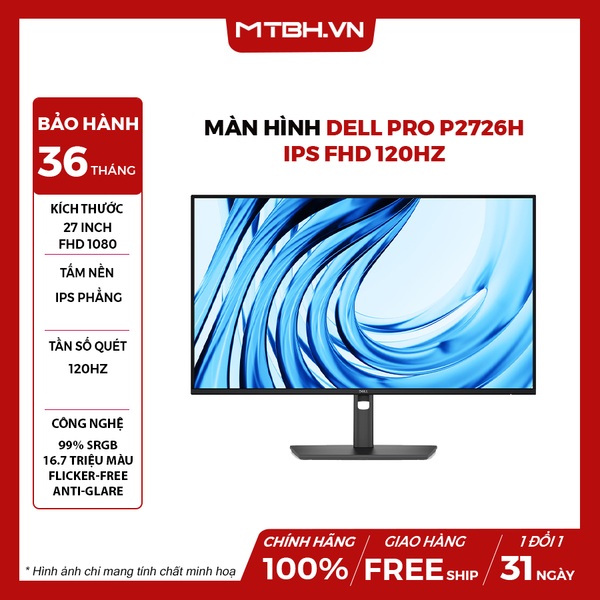 MÀN HÌNH DELL PRO P2726H 27