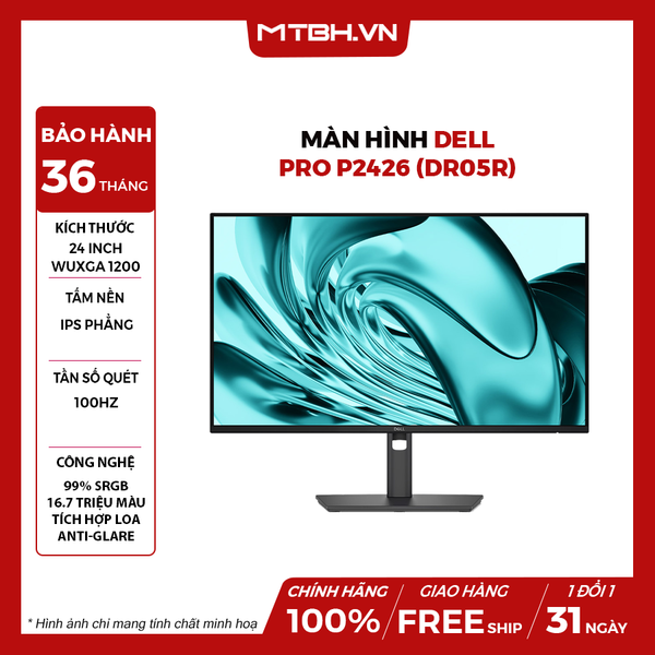 MÀN HÌNH DELL PRO PRO P2426 (DR05R) 24