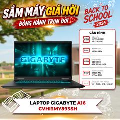 LAPTOP GAMING GIGABYTE A16 CVHI3MY893SH CORE I7-13620H | RTX 5060 8GB | 16GB RAM | 512GB SSD | 16