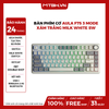 Bàn Phím Cơ AULA F75 3 Mode Xám Trắng Milk White Sw