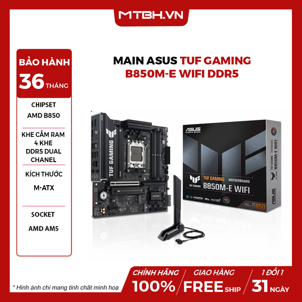 Main Asus TUF GAMING B850M-E WIFI DDR5