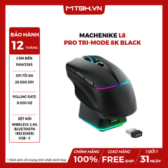 Chuột Machenike L8 Pro Tri-Mode 8K Black