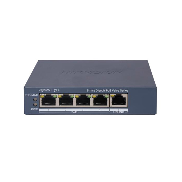 Switch HIKVISION 4 cổng PoE Gigabit DS-3E1505P-EI/M