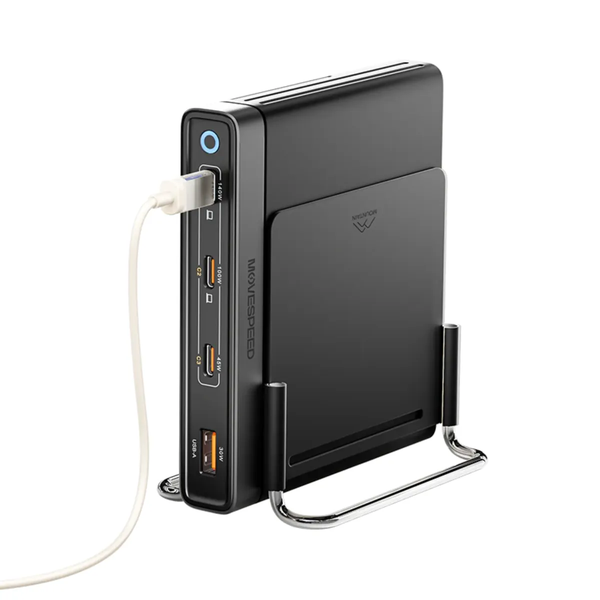 Trạm sạc để bàn Movespeed MSA05 165W | Super GaN - Đen