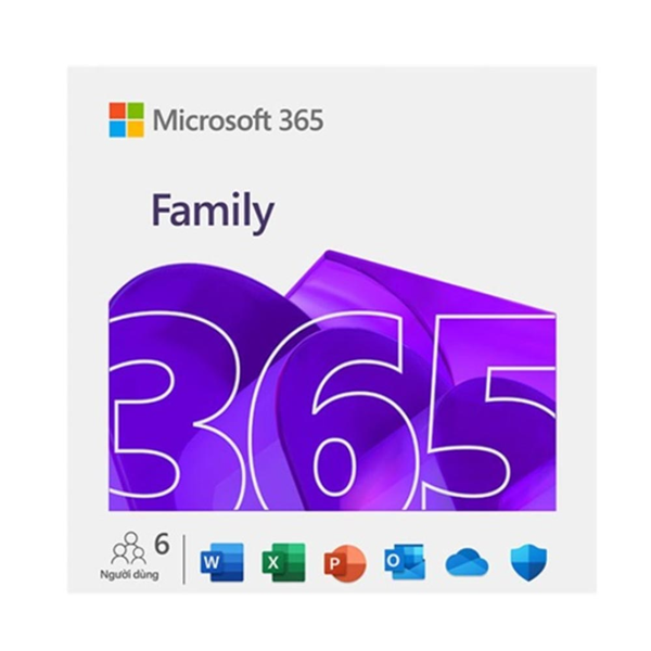 Phần mềm Microsoft 365 Family Subscr PK Lic 1YR Online APAC EM ESD EP2-36890 (Key Điện Tử) - 1 Năm | Chính hãng