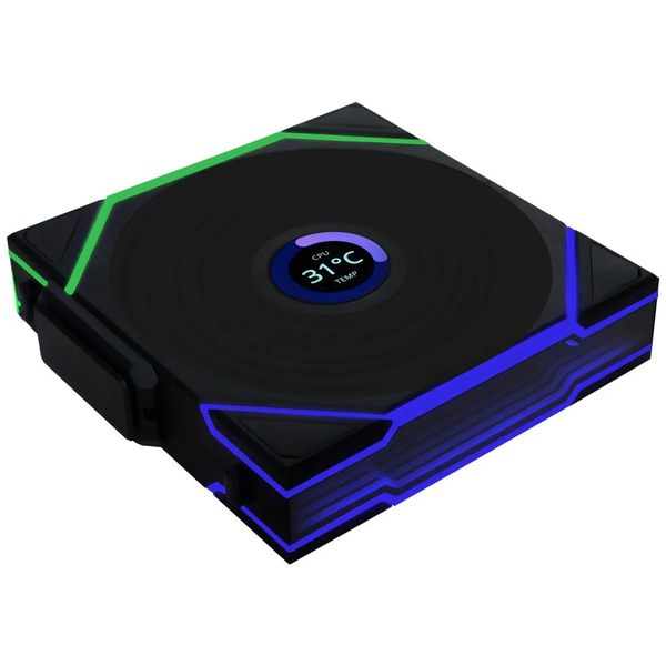 FAN Lian Li Uni Fan TL FLEX LCD 120 REVERSED BLADE - BLACK