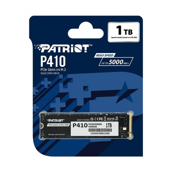 SSD Patriot 1TB P410 PCIe Gen4 x4 NVMe (Đọc 5000Mb/s)