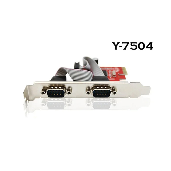 Card PCIe sang 2 cổng COM RS232 Unitek Y-7504B