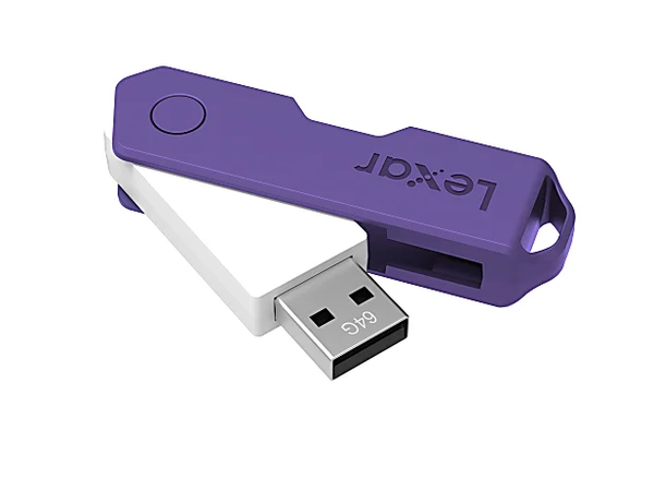 USB Lexar 64GB JumpDrive TwistTurn2 USB 2.0 (LJDTT2X064G-B3NNG) (No box)