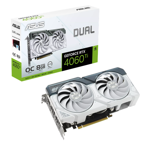 VGA ASUS RTX 4060 TI DUAL 8G OC WHITE
