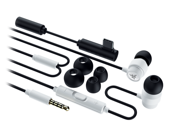 Tai Nghe Razer Hammerhead V3 Wired Earbuds White
