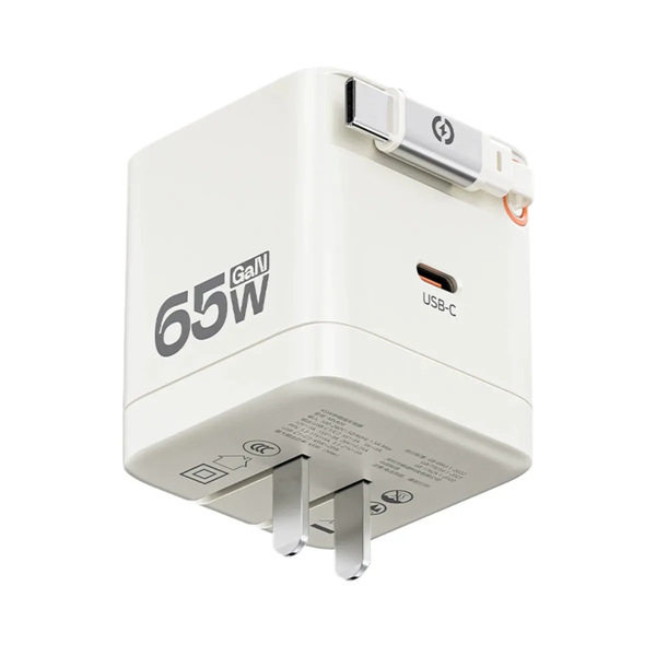 Củ sạc nhanh Movespeed MSA04 65W | Super GaN | Tích hợp Type C | Trắng