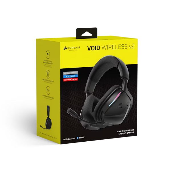 Tai Nghe Corsair VOID V2 Wireless Black