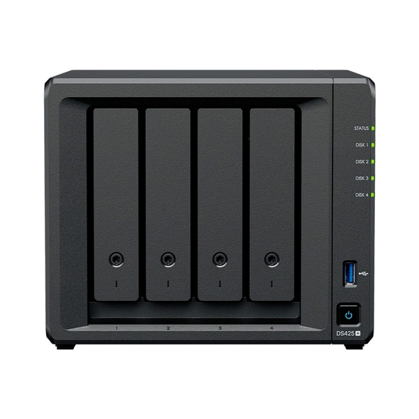 THIẾT BỊ LƯU TRỮ MẠNG Synology DS425+ 4-bay Plus series model with Intel Celeron J4125 quad-core processor, 2 GB DDR4, 3Y WTY_DS425+