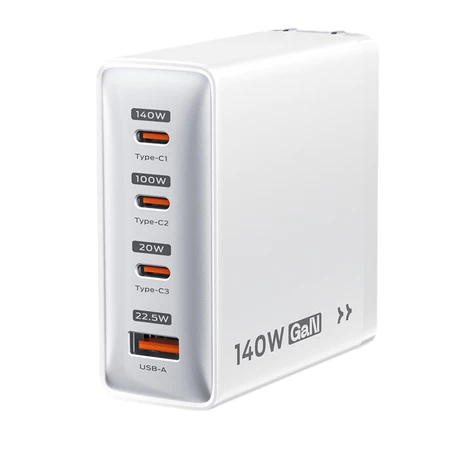 Củ sạc nhanh Movespeed G107-140W | Super GaN | Trắng