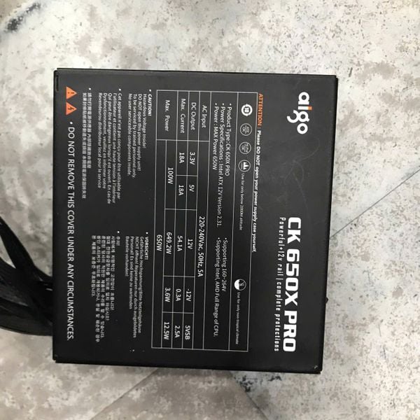 Nguồn Aigo 650W CK650X Pro A.PFC BH 1 THÁNG