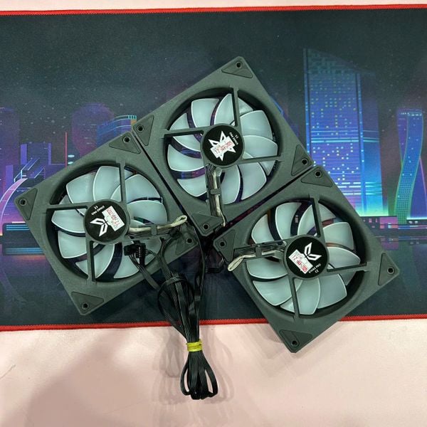 FAN CASE F3 PRO ARGB BLACK - KIT 3 CÁI 2nd BH 1 THÁNG