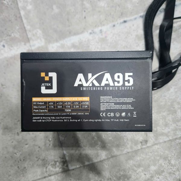 Nguồn JETEK 700W AKA95 2nd BH 1 THÁNG