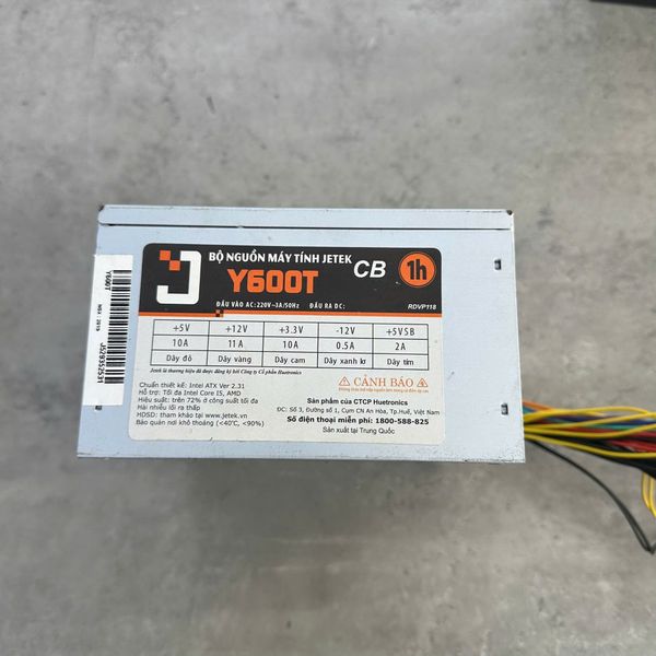 Nguồn Jetek Y600T 230W QSD BH 1 THÁNG