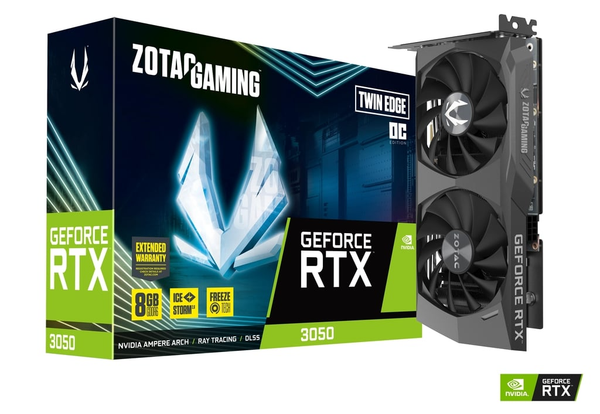VGA ZOTAC RTX 3050 GAMING 6GB GDDR6 Twin Edge OC