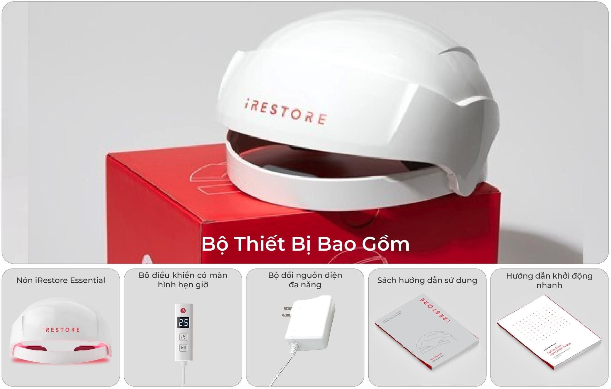 iRESTORE ESSENTIAL - Giải Pháp Điều Trị Rụng Tóc, Kích Thích Mọc Tóc