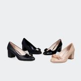 Giày Nữ Cao Gót Bít Mũi Tròn CHRISTINA-Q GBT086H