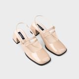 Giày nữ cao gót bít mũi vuông ChristinA-Q GBV158H