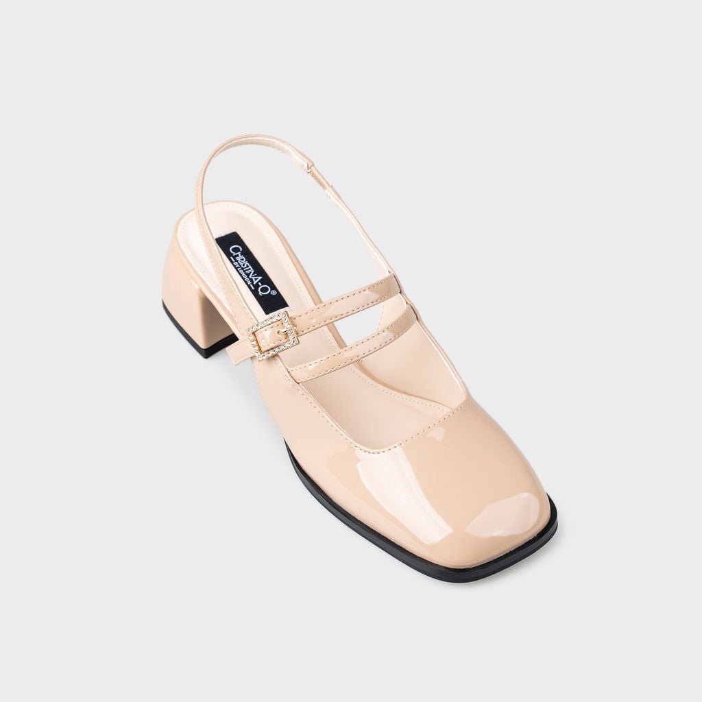 Giày nữ cao gót bít mũi vuông ChristinA-Q GBV158H